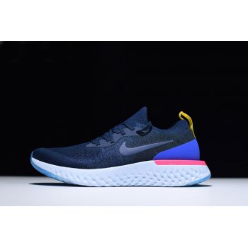 Nike Epic React Flyknit College Navy Racer Blue Running Shoe AQ0067-400 Shoes